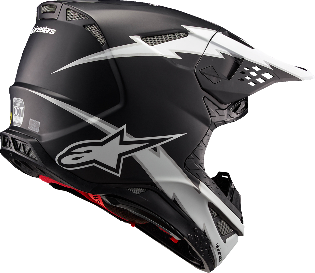 ALPINESTARS, Alpinestars Supertech M10 Helmet - Ampress MIPS® - Matte Black and White - Large
