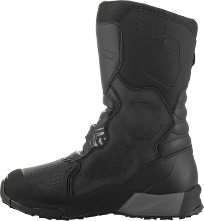 Alpinestars XT-8 Gore-Tex adventure enduro boots in black, US 7.5 / EU 41, showcasing rugged motorcycle riding footwear