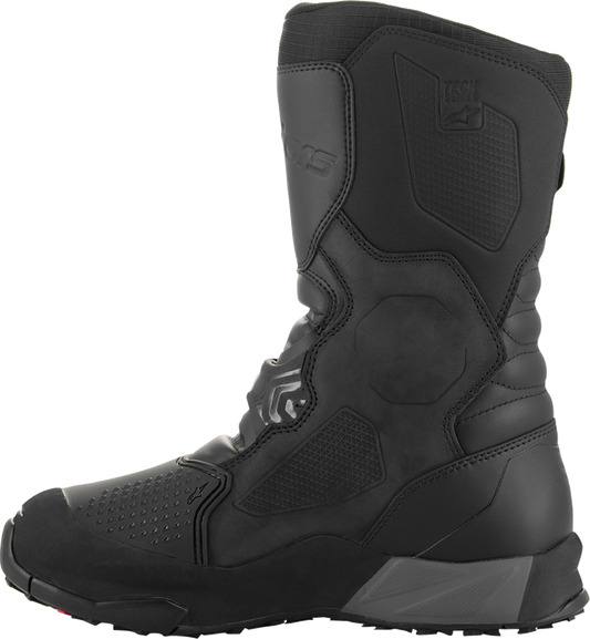 Alpinestars XT-8 Gore-Tex adventure enduro boots in black, US 9.5, showing sturdy design and waterproof material.