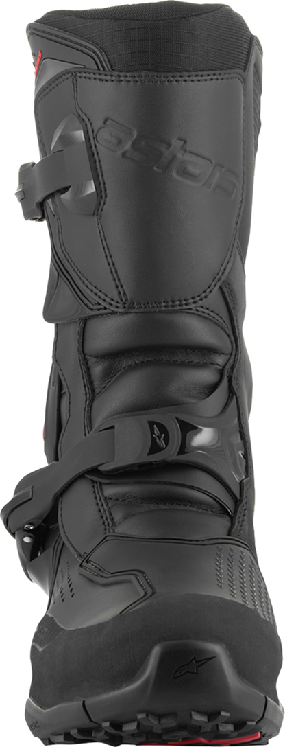 Alpinestars XT-8 Gore-Tex adventure enduro boots in black, US 9.5, showing rugged design and waterproof Gore-Tex material.