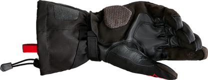 Alpinestars XT-5 Gore-Tex® gloves in black, small size, showing durable textile exterior and reinforced knuckles for motorcycling.