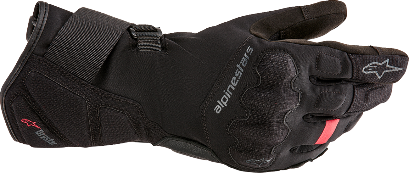 Alpinestars Stella Tourer W-7 V2 Drystar waterproof insulated women's riding gloves in large size, showing textured palm and wrist closure.