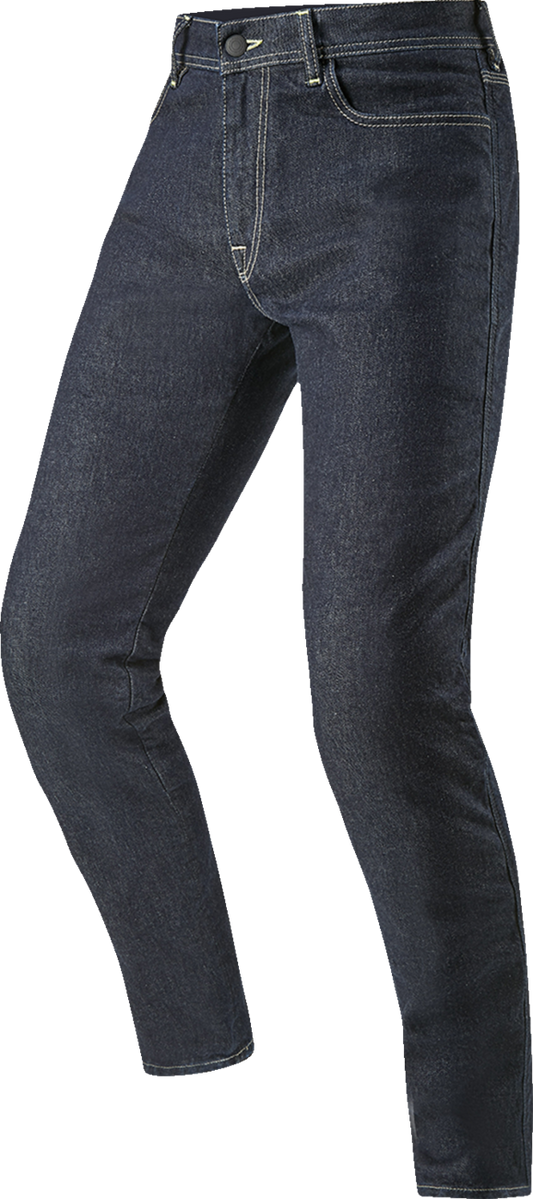 Alpinestars Copper V3 denim pants in blue with reinforced safety features, US 34 / EU 50, casual motorcycle riding pants