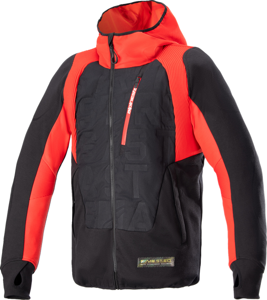 ALPINESTARS, Alpinestars MSE Hybrid Hooded Jacket - Black/Red, XL (Part #4201824-1463-XL)