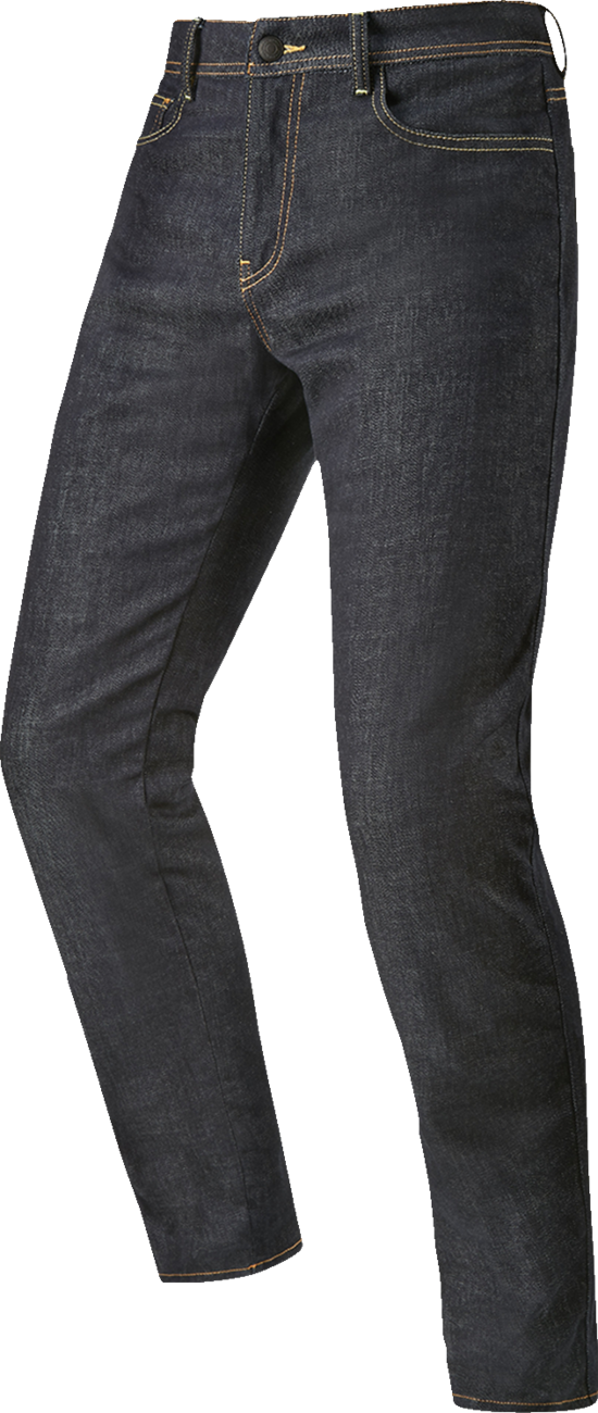 Alpinestars Cult-8 Stretch Denim Pants in blue with a slim fit, US 34, featuring classic denim styling and brand logo details.