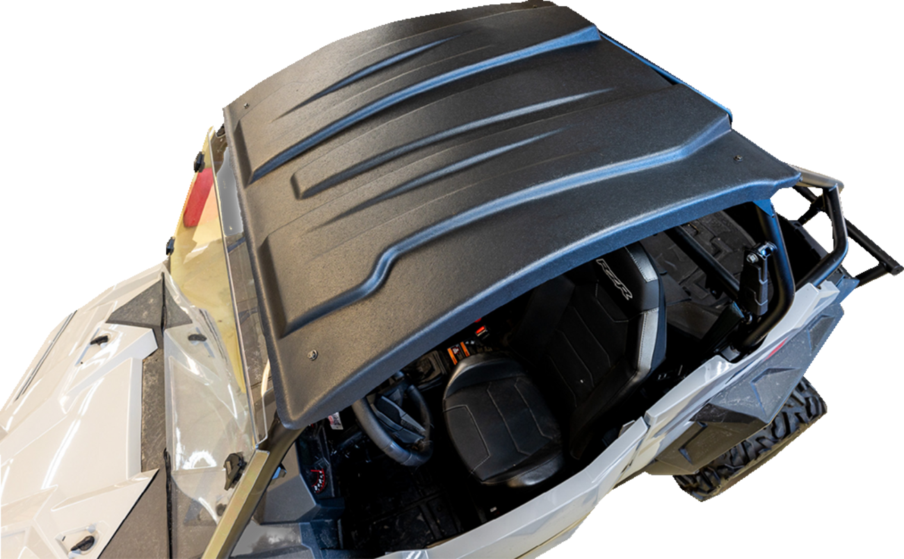 Durable Moose Offroad UTV roof made of one-piece polyethylene with UV stabilizers, providing reliable protection for off-road vehicles.