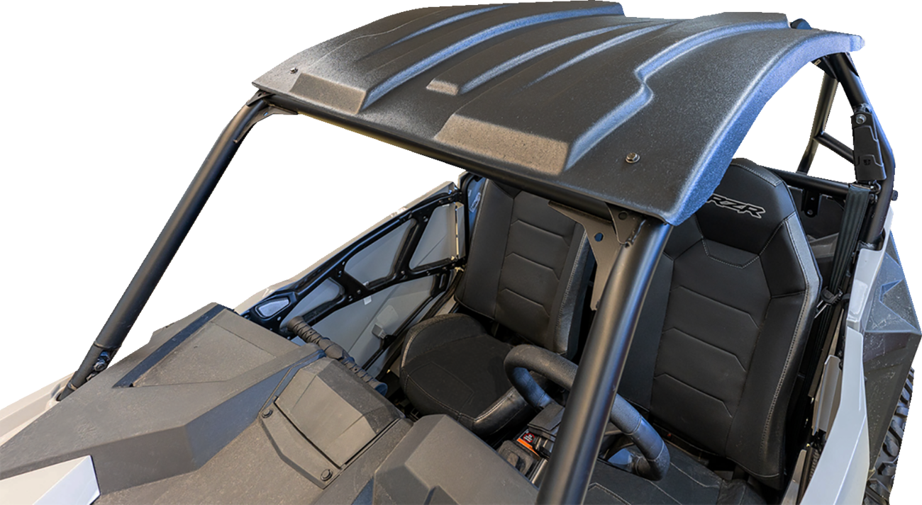 Durable Moose Offroad UTV roof in one-piece polyethylene with UV stabilizers, designed for off-road durability.
