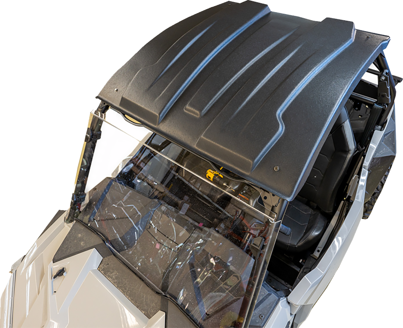 Durable Moose Offroad UTV roof made of one-piece polyethylene with UV stabilizers, designed for off-road UTVs.
