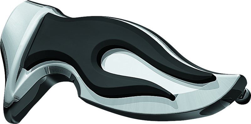 Chrome Kuryakyn Flamin Peg for powersports bikes with no male mount adapter, featuring a sleek, polished finish.