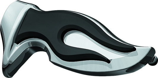 Chrome Kuryakyn Flamin Peg for powersports bikes with no male mount adapter, featuring a sleek, polished finish.