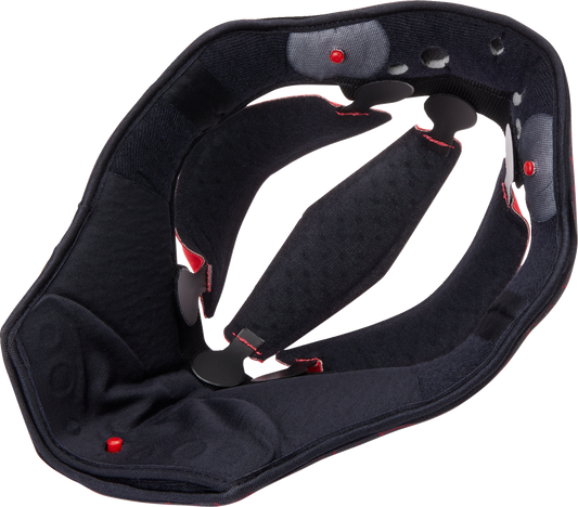 AGV Pista GP RR helmet liner in black and red, 2XL size, designed for enhanced comfort and fit in high-performance motorcycle helmets.