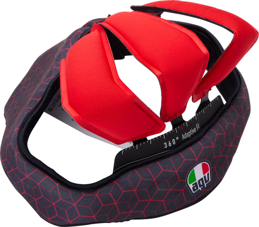 AGV Pista GP RR Liner - Black/Red, 2XL by AGV - Part 20185000556062X