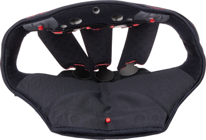 AGV Pista GP RR Replacement Liner and Crown Pad - Black/Red, XL (Part 2018500055606XL)