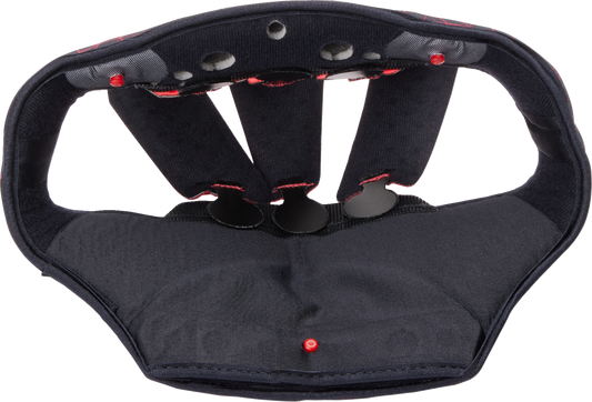 AGV Pista GP RR Replacement Liner and Crown Pad - Black/Red, XL (Part 2018500055606XL)