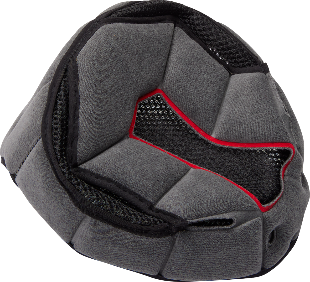 AGV K6/K6 S Large Replacement Liner with Shalimar Fabric Crown Pad - Black/Gray