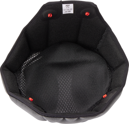 AGV K6/K6 S Replacement Liner - Black/Gray, XL | Part Number 2018500046619XL
