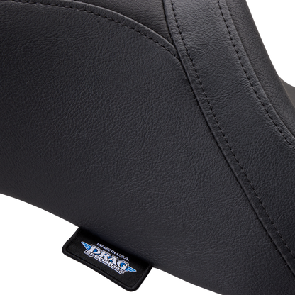 DRAG SPECIALTIES SEATS Predator 2-Up seat for FLH/FLTR motorcycles, vinyl, smooth finish, fits 2008-2024 Harley Davidson models