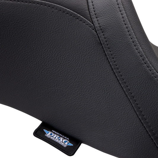 DRAG SPECIALTIES SEATS Predator 2-Up seat for FLH/FLTR motorcycles, vinyl, smooth finish, fits 2008-2024 Harley Davidson models