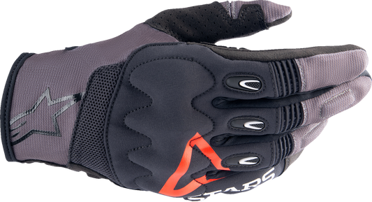 Alpinestars Techdura Falcon Brown motorcycle gloves, small size, designed for enduro and trail riding performance.