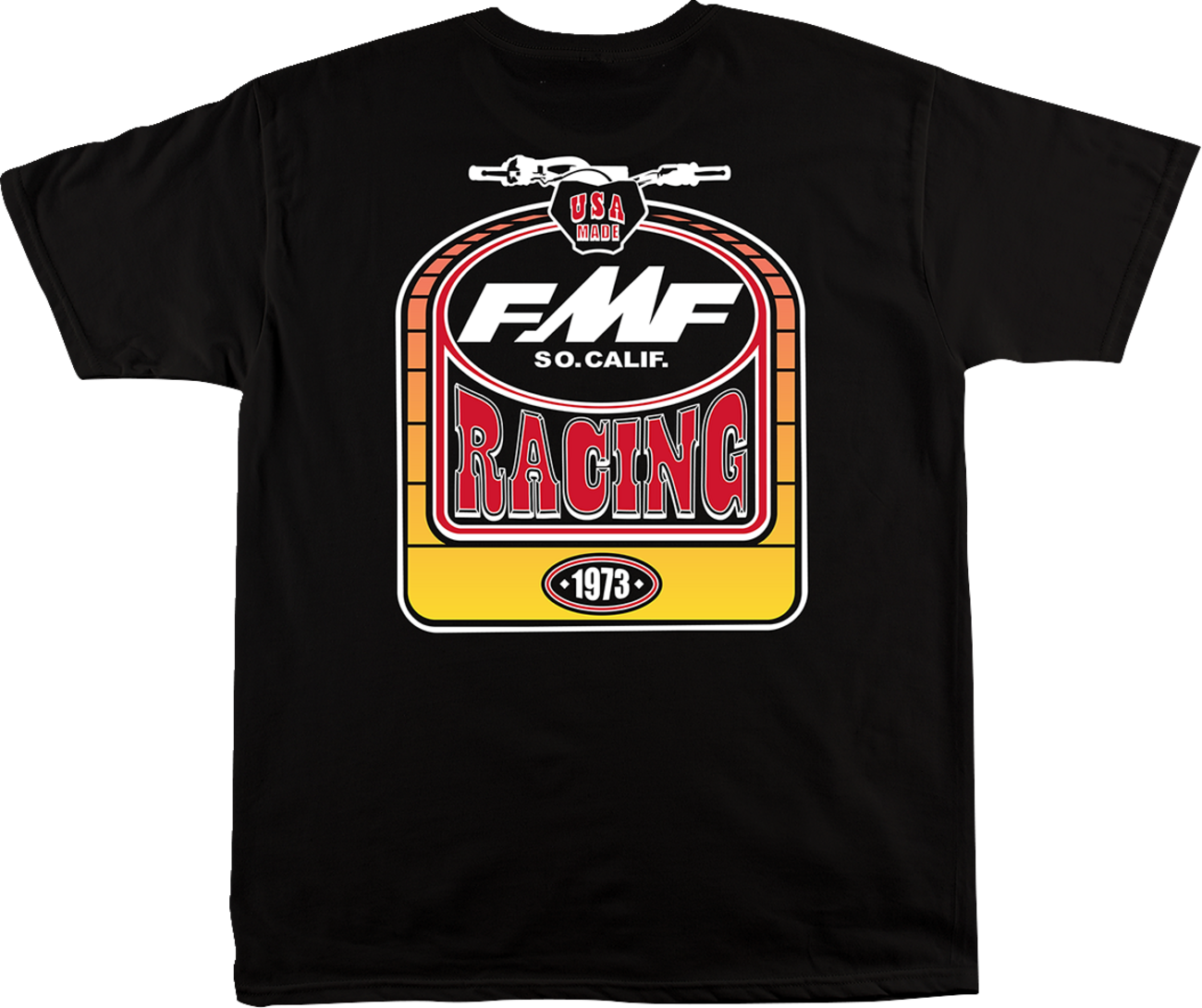 Black FMF Speedway T-Shirt in XL size, featuring racing-inspired design and logo on the front.