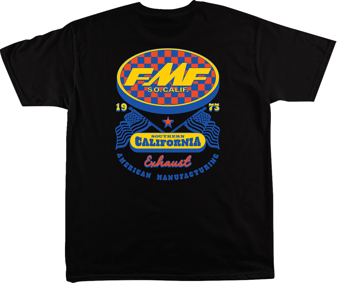 Black FMF Boardwalk T-shirt in medium size, featuring a comfortable fit and casual style, shown in the product image.