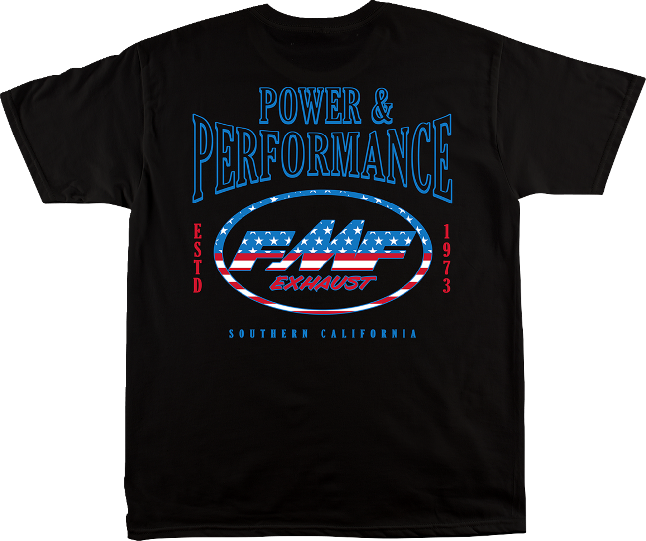 FMF Rally T-Shirt in black, size medium, featuring soft spun cotton fabric and a graphic print on the front.