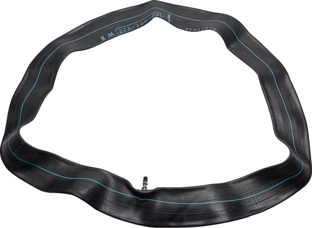 MOOSE OFFROAD medium duty 23-inch TR-4 inner tube for off-road tires, showing the rubber tube with valve stem for motorcycle or ATV use.