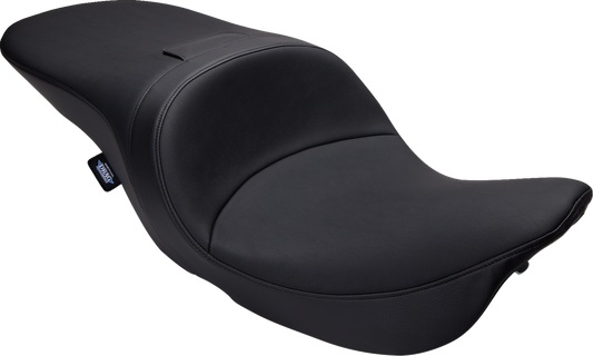 Drag Specialties Freedom Seat for FLH 1997-2007, smooth vinyl motorcycle seat with comfortable design, part #08011503-4676A