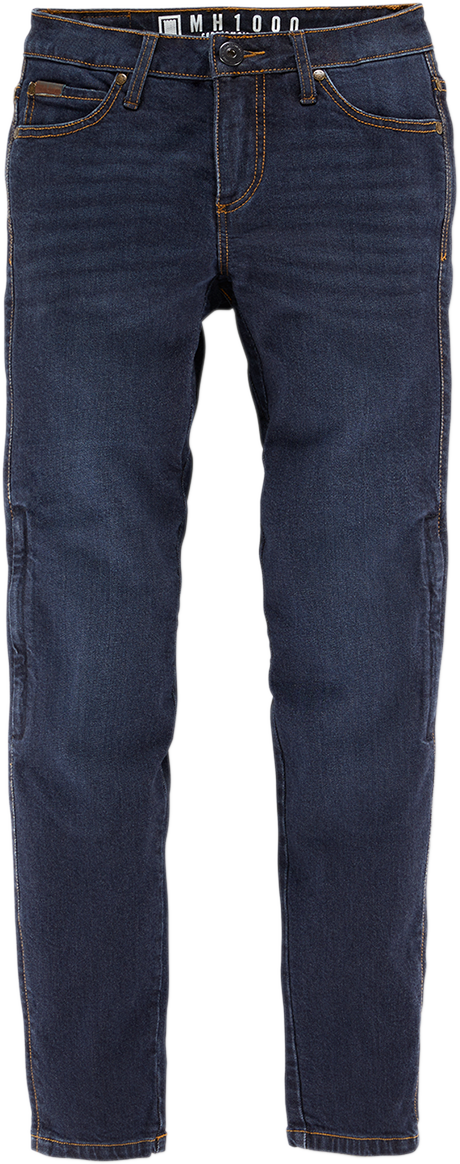 Blue ICON Women's MH1000™ jeans in size 8, casual denim pants with classic fit and stylish design.