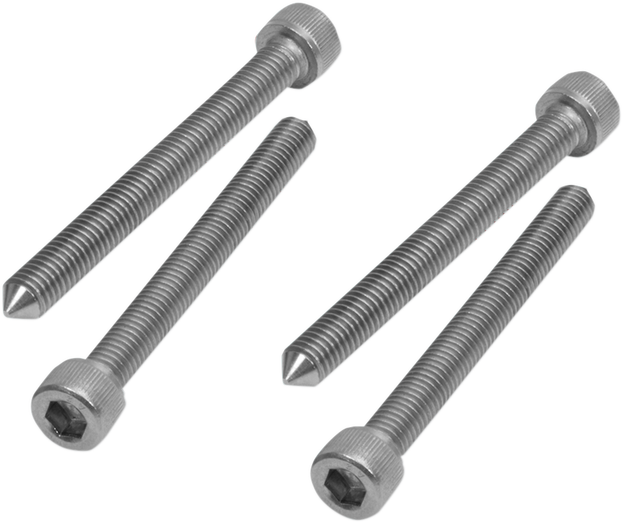 Bill's Exhausts SHOW CHROME tapered seat bolt set for engine, featuring polished chrome finish and precise tapered design.