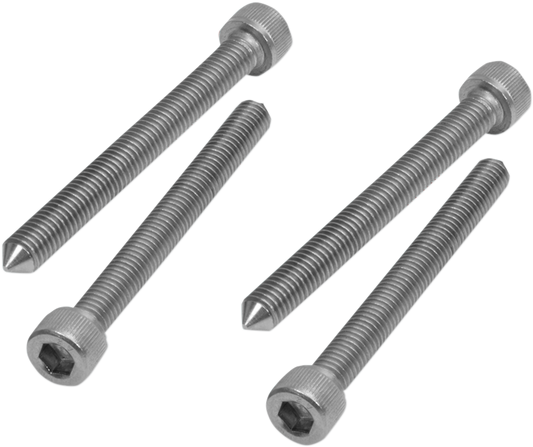 Bill's Exhausts SHOW CHROME tapered seat bolt set for engine, featuring polished chrome finish and precise tapered design.
