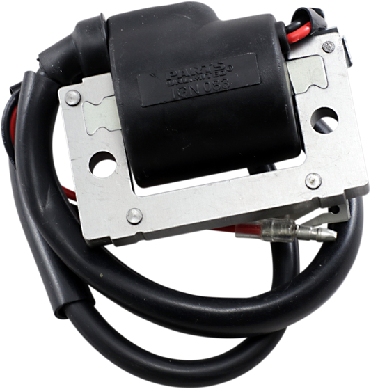PARTS UNLIMITED External Ignition Coil IGN-083 for reliable engine performance, shown mounted in an engine compartment.