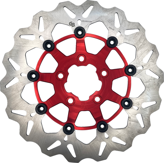 GBRAKES Front Red Brake Rotor DF680CW-R for Enhanced Performance
