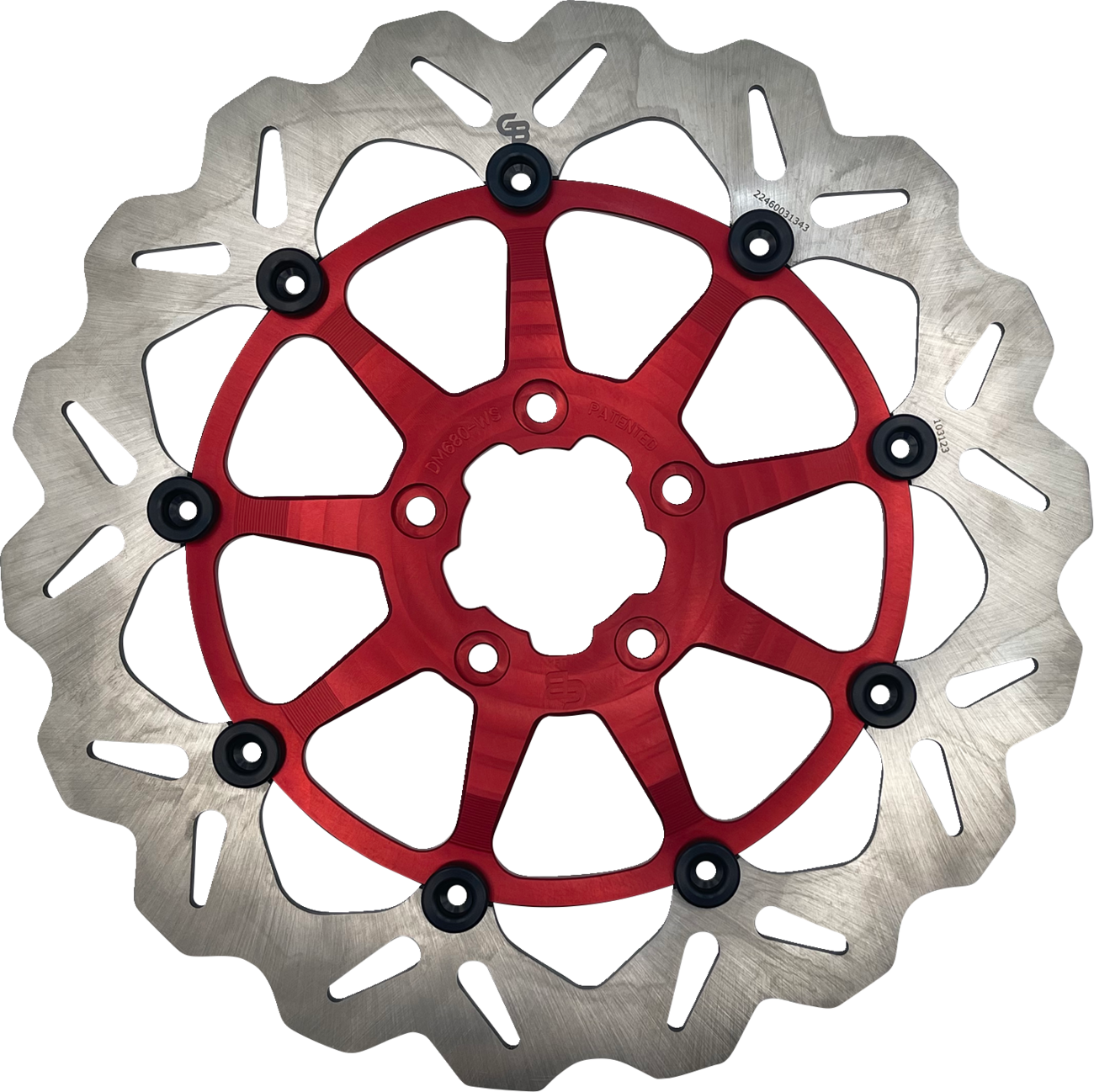 GBRAKES Front Red Brake Rotor DF680CWSS-R – High-Performance Disc for Enhanced Braking