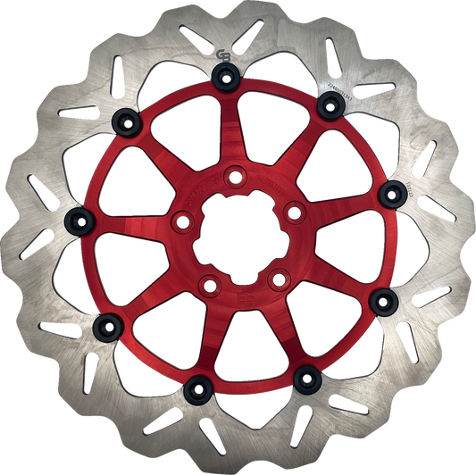 GBRAKES Front Red Brake Rotor DF680CWSS-R – High-Performance Disc for Enhanced Braking