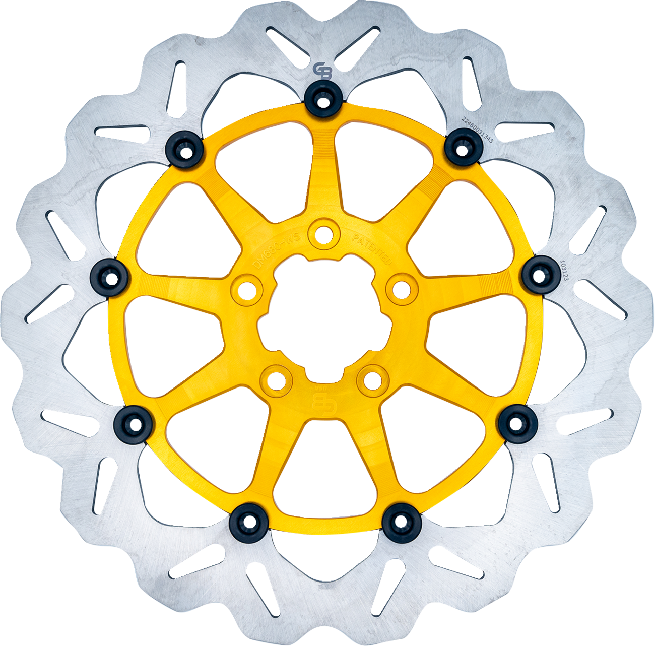 GBRAKES Front Gold Brake Rotor DF680CWS-G for Enhanced Performance