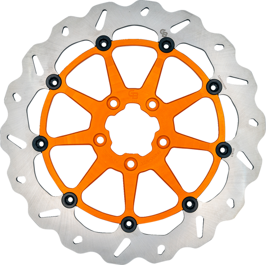 GBRAKES Front Brake Rotor - Orange DF680CWSX-O - High-Performance 420 High-Carbon Steel
