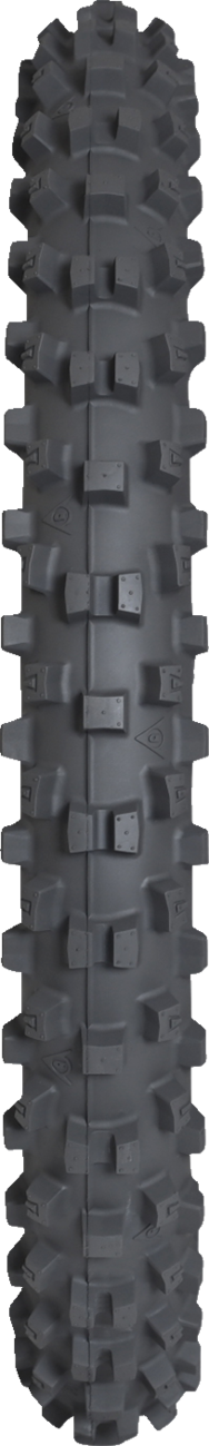 DUNLOP Geomax AT82 front tire 90/100-21 with tread pattern for off-road motorcycle riding, part number 45261501