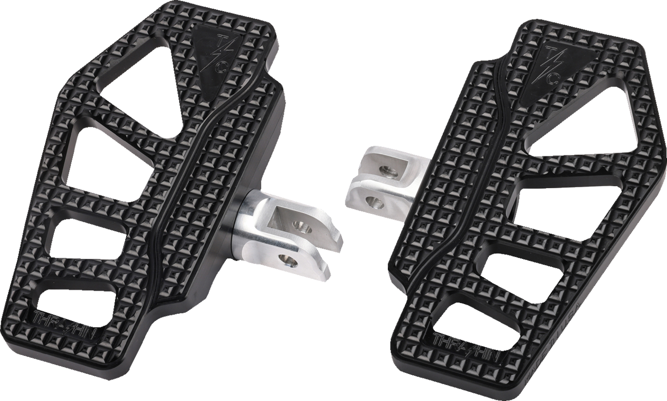 THRASHIN SUPPLY CO. Apex Mini Floorboards for Driver - Black (Part TSC-2217-1-SF)