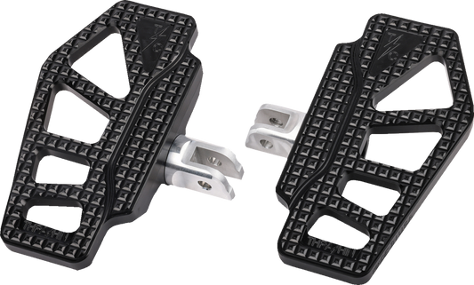 THRASHIN SUPPLY CO. Apex Mini Floorboards for Driver - Black (Part TSC-2217-1-SF)