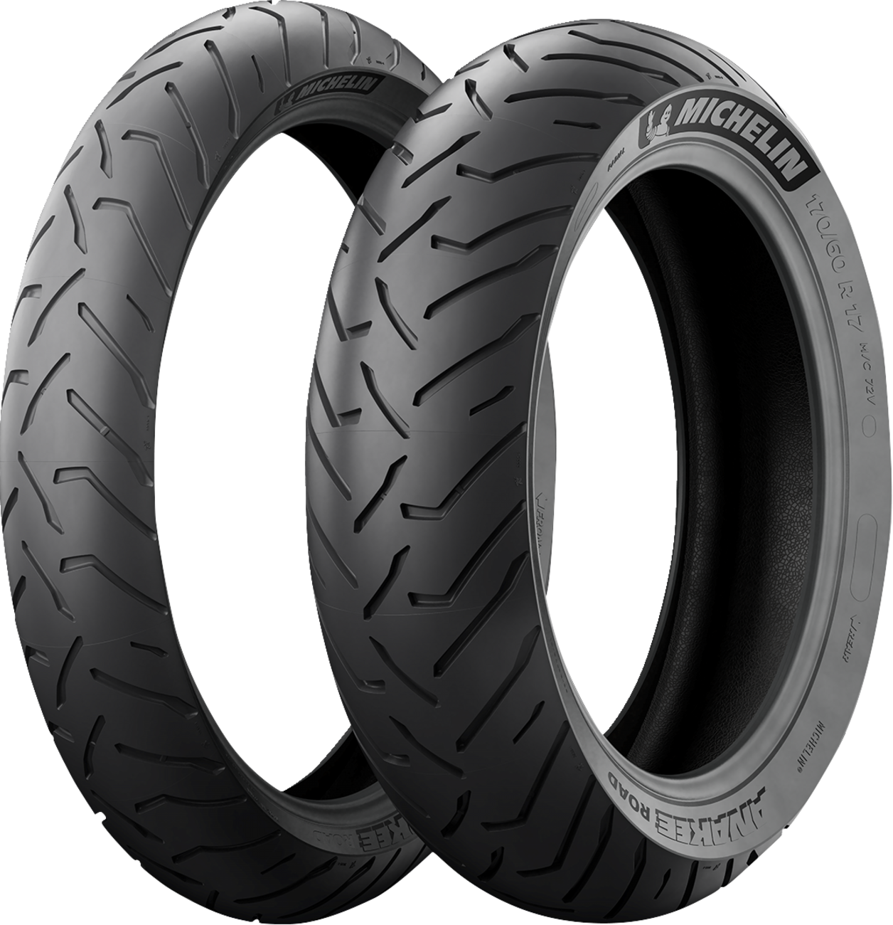 Michelin Anakee Road rear motorcycle tire 170/60R17 for adventure touring bikes, featuring tread pattern and sidewall details.