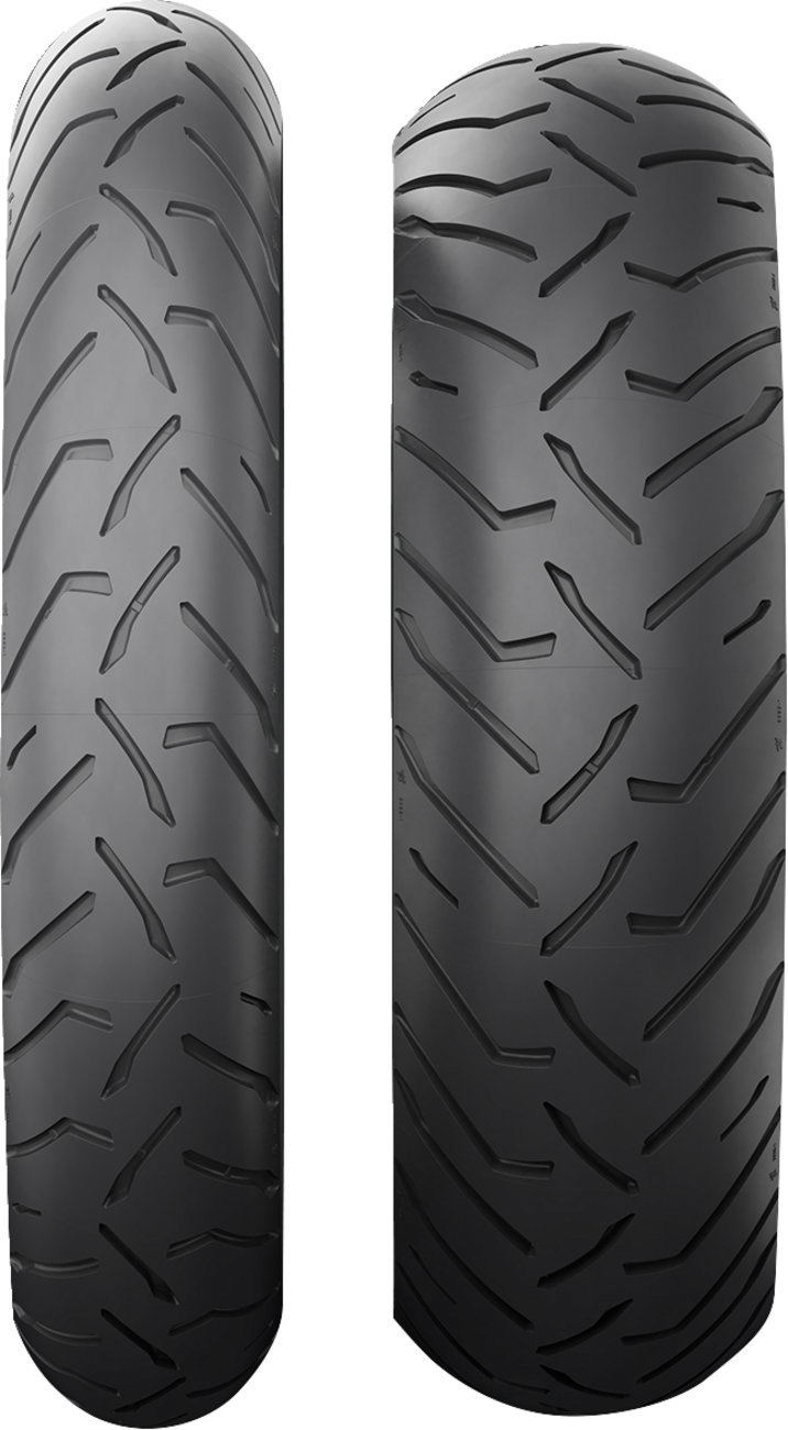 Michelin Anakee Road rear motorcycle tire 170/60R17 for adventure touring bikes, featuring rugged tread and durable rubber.