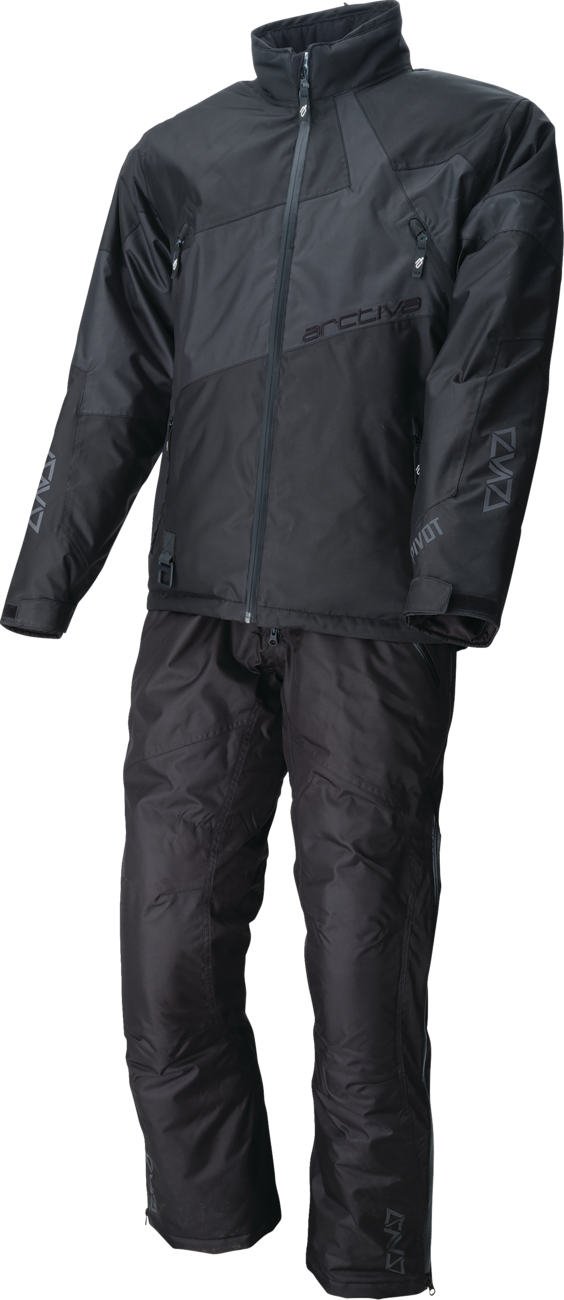 ARCTIVA Pivot 7 Stealth insulated jacket in 3XL, showing the black, insulated winter jacket with front zipper and hood.