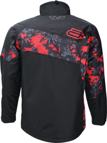 ARCTIVA Pivot 7 insulated jacket in camo black and red, medium size, featuring waterproof fabric and insulated winter gear.