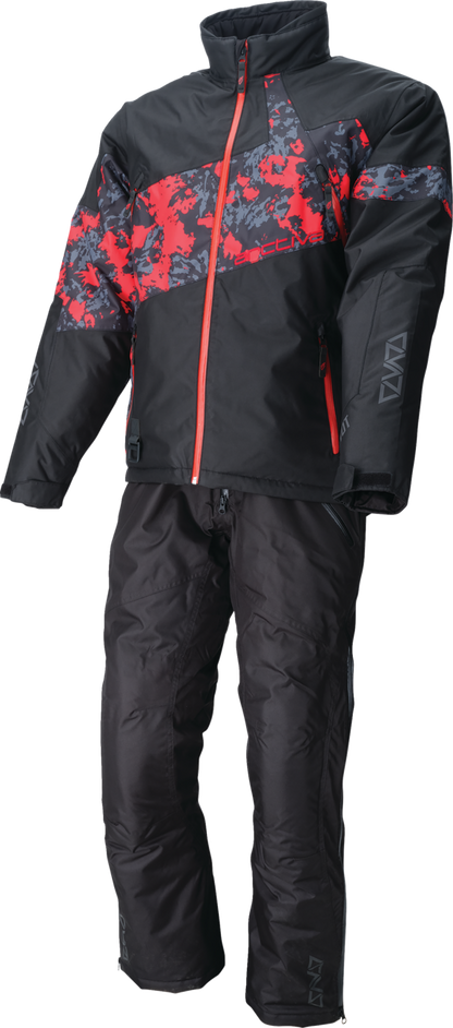 ARCTIVA Pivot 7 insulated jacket in camo black and red, medium, with waterproof fabric and insulated design for winter outdoor activities.