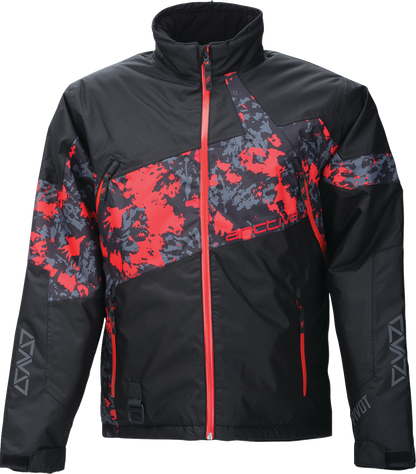 ARCTIVA Pivot 7 Insulated Jacket 2XL - Waterproof Camo Black/Red with 200g Insulation