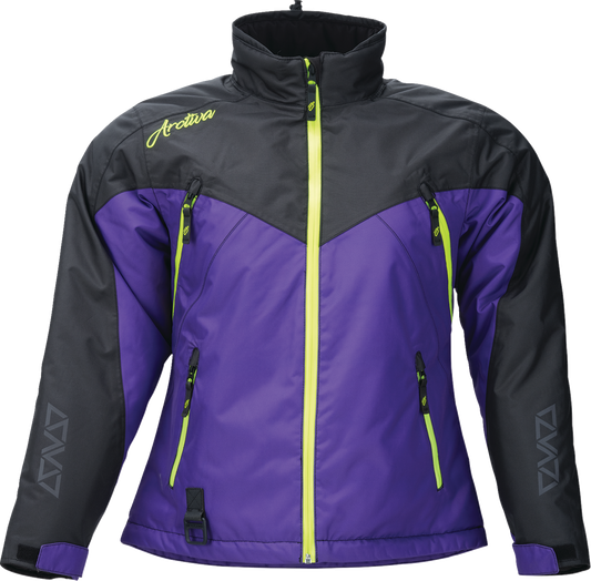 ARCTIVA Women's Pivot 7 Insulated Jacket - Waterproof & Warm Performance - Black/Purple Large 3121-0836