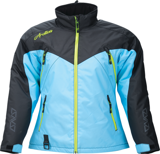 ARCTIVA Women's Pivot 7 Insulated Jacket - Black/Light Blue, 2XL (Part Number 3121-0844)