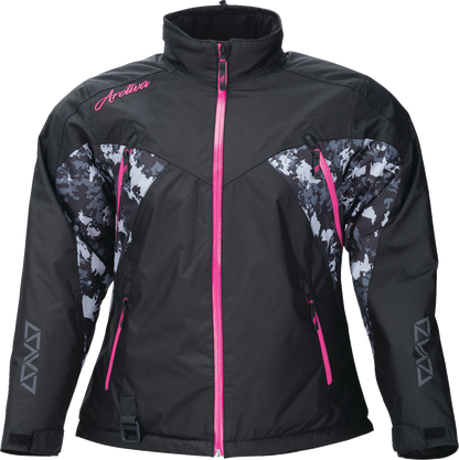 ARCTIVA Women's Pivot 7 Insulated Jacket – Black/Camo Gray/Pink, Size Small, Part 3121-0846