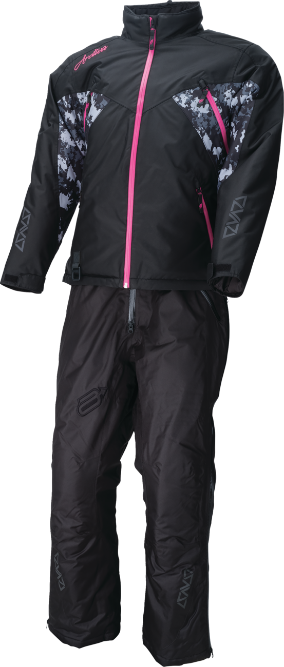 ARCTIVA Women's Pivot 7 Insulated Jacket - Black/Camo Gray/Pink, XL (Part No. 3121-0850)